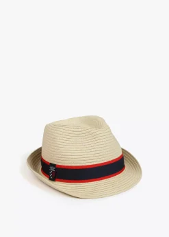Online Sombrero de paja con cinta logotipada  - Lola Casademunt Gorros Sombreros Y Guantes