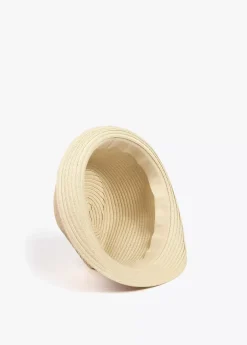 Online Sombrero de paja con cinta logotipada  - Lola Casademunt Gorros Sombreros Y Guantes
