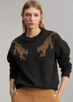 Discount Sudadera detalle tigres Animal Print|Sudaderas