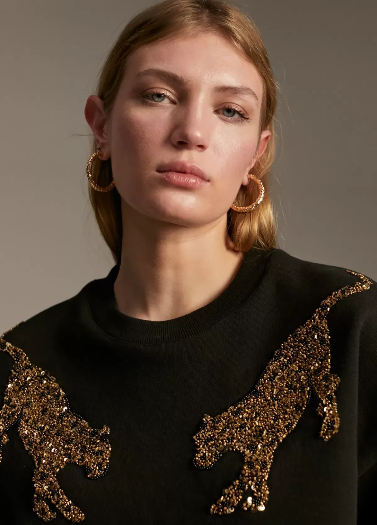 Discount Sudadera detalle tigres Animal Print|Sudaderas