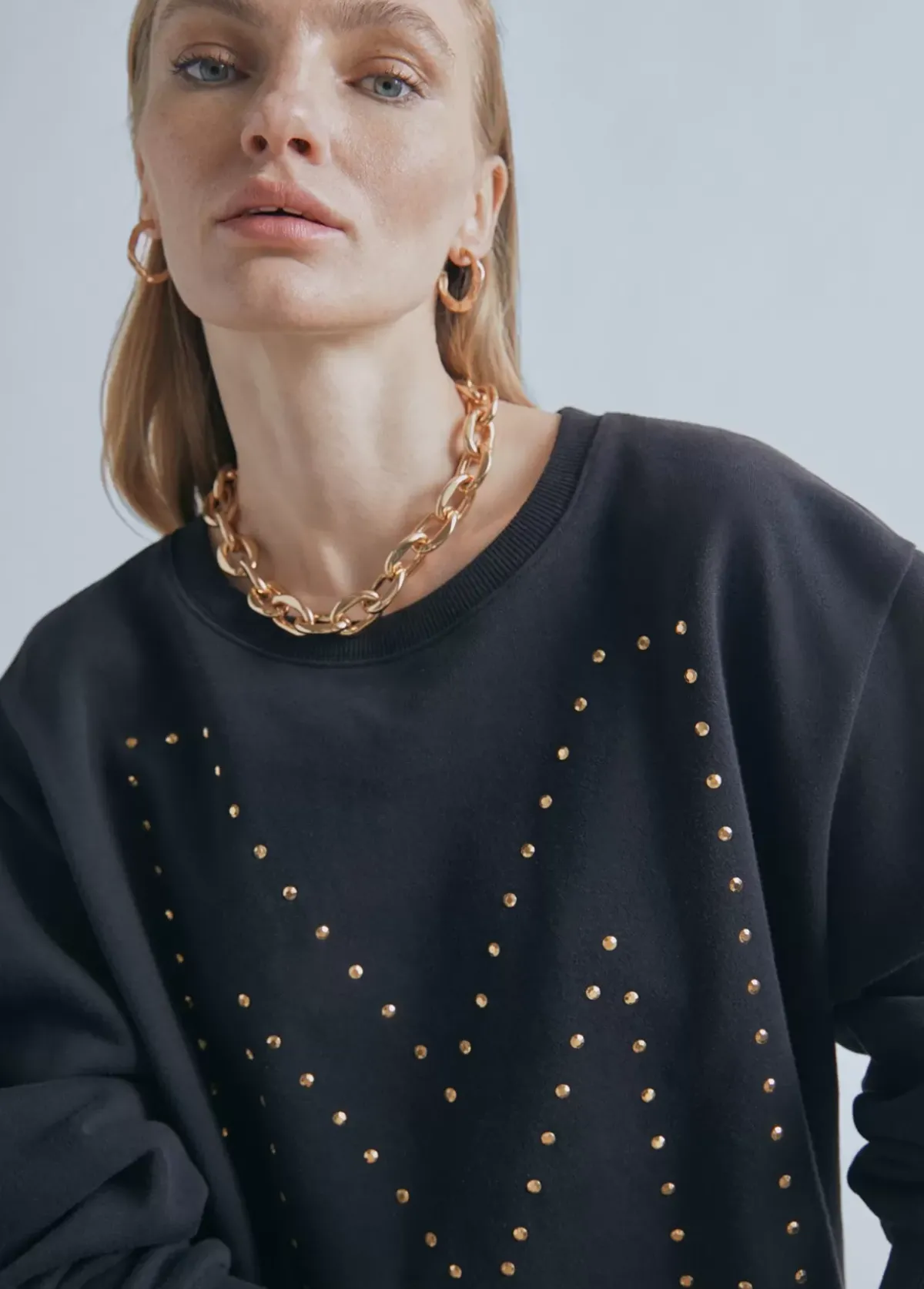 Sudadera M detalle strass | Ropa | Lola Casademunt Sudaderas