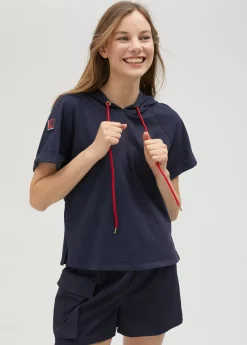 Clearance Sudadera manga corta de algodón 100% - Lola Casademunt Sudaderas