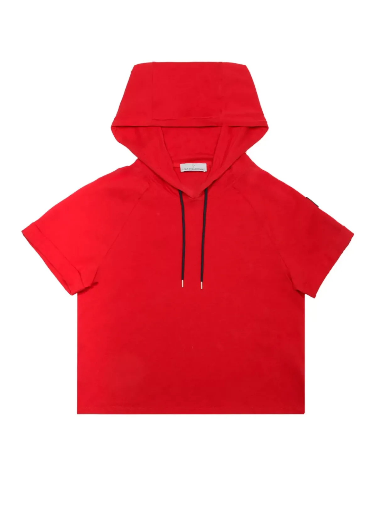 Outlet Sudadera manga corta roja de algodón 100%  - Lola Casademunt Sudaderas