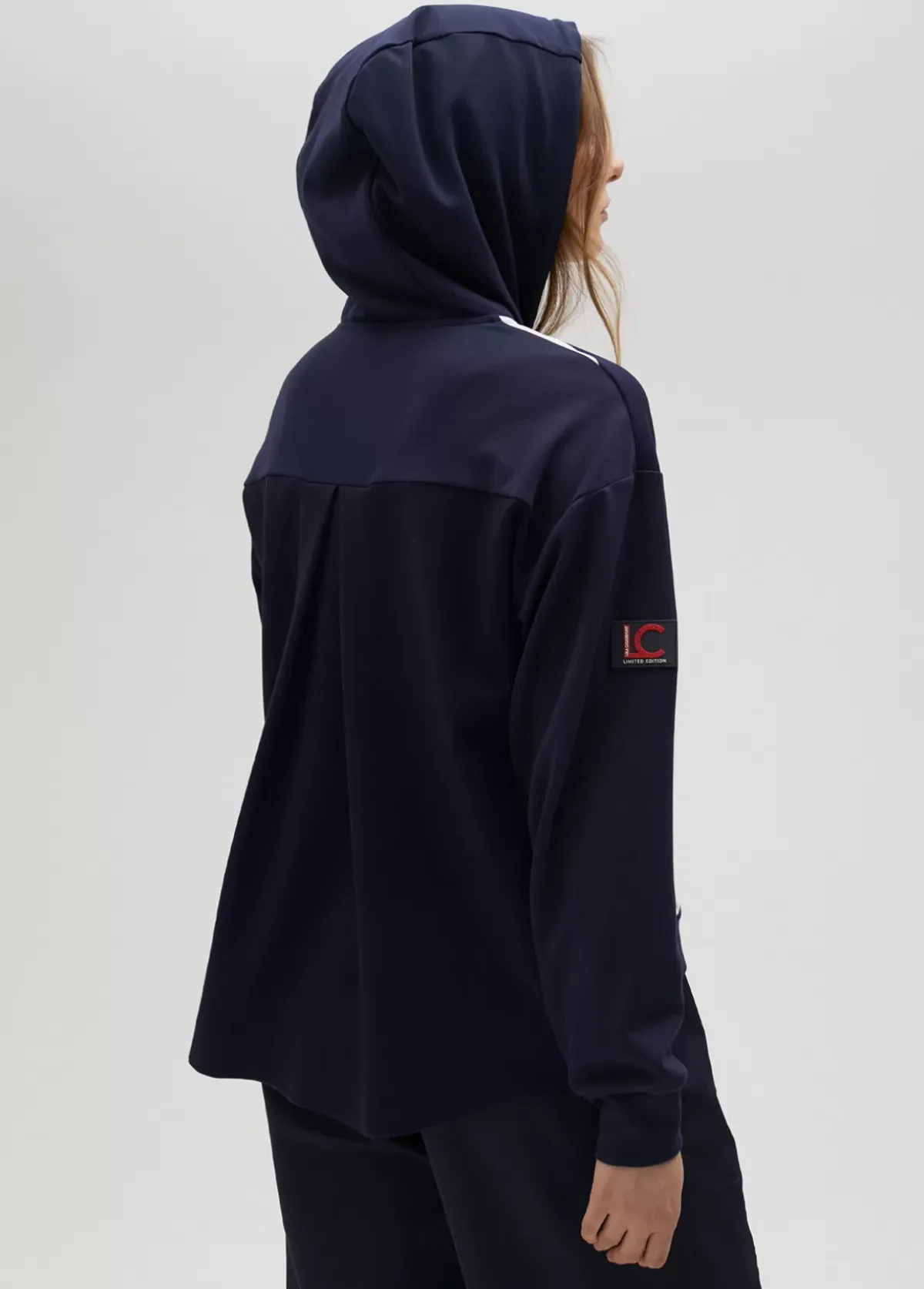 Outlet Sudadera rayas bicolor con cierre frontal - Lola Casademunt Sudaderas
