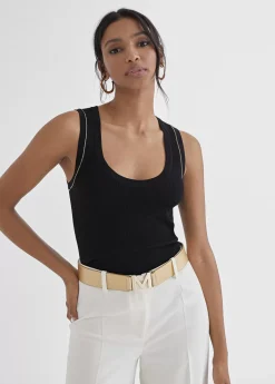 Discount Top con detalle en lurex Camisetas Y Tops