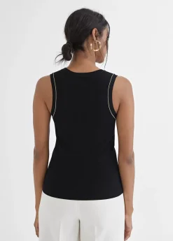 Discount Top con detalle en lurex Camisetas Y Tops