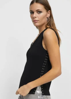 Clearance Top de punto tachas Camisetas Y Tops|Punto