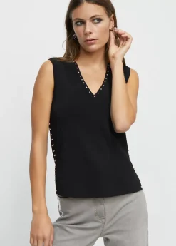 Clearance Top de punto tachas Camisetas Y Tops|Punto