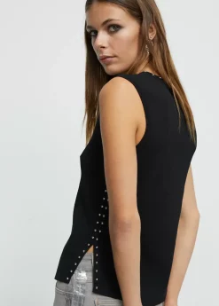 Clearance Top de punto tachas Camisetas Y Tops|Punto