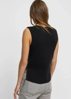 Clearance Top de punto tachas Camisetas Y Tops|Punto