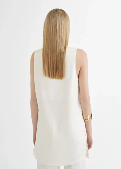 Discount Top largo con aberturas Camisetas Y Tops|Camisas Y Blusas