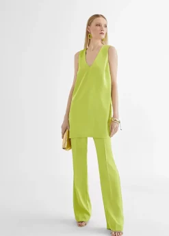 Outlet Top largo con aberturas Camisetas Y Tops|Camisas Y Blusas