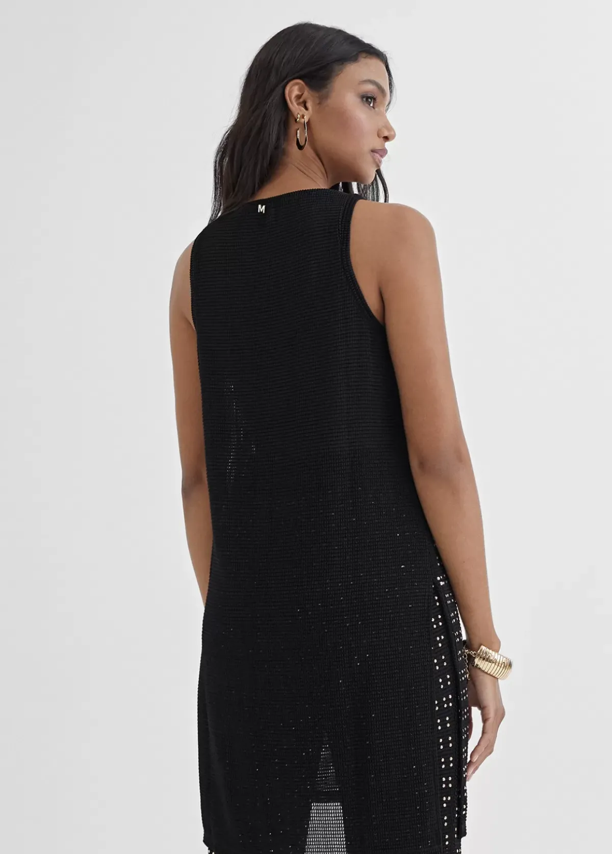 Outlet Top largo con piezas metalicas Camisetas Y Tops