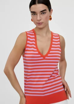 Sale Top punto bicolor Camisetas Y Tops|Punto