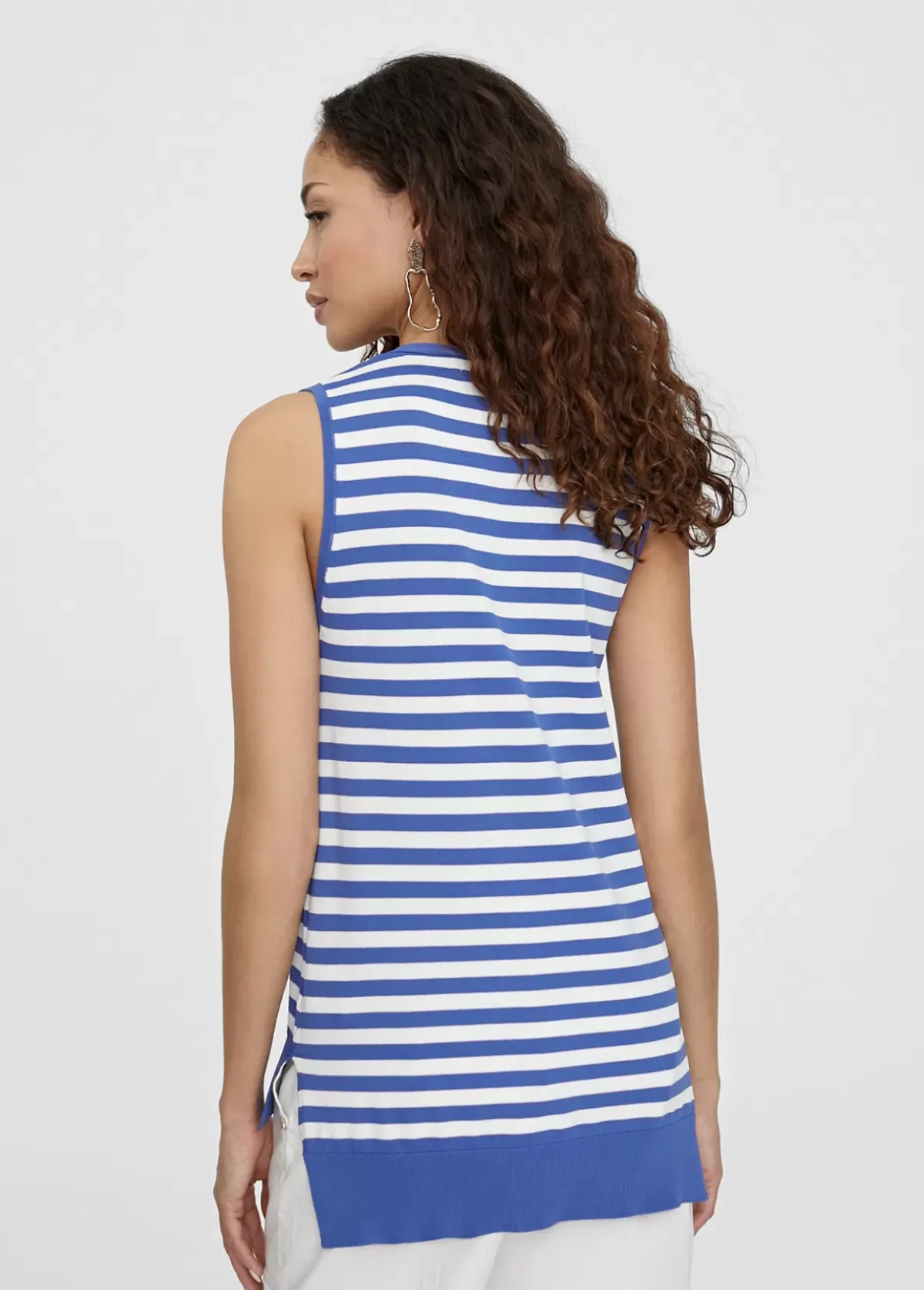 Clearance Top punto bicolor Camisetas Y Tops|Punto