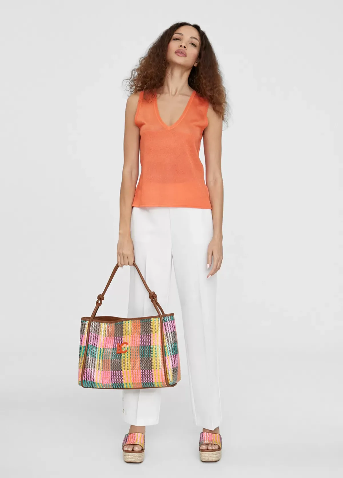 Best Top punto color liso Camisetas Y Tops|Punto