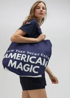 Best Tote bag de color azul  American Magic - Lola Casademunt Bolsos Grandes