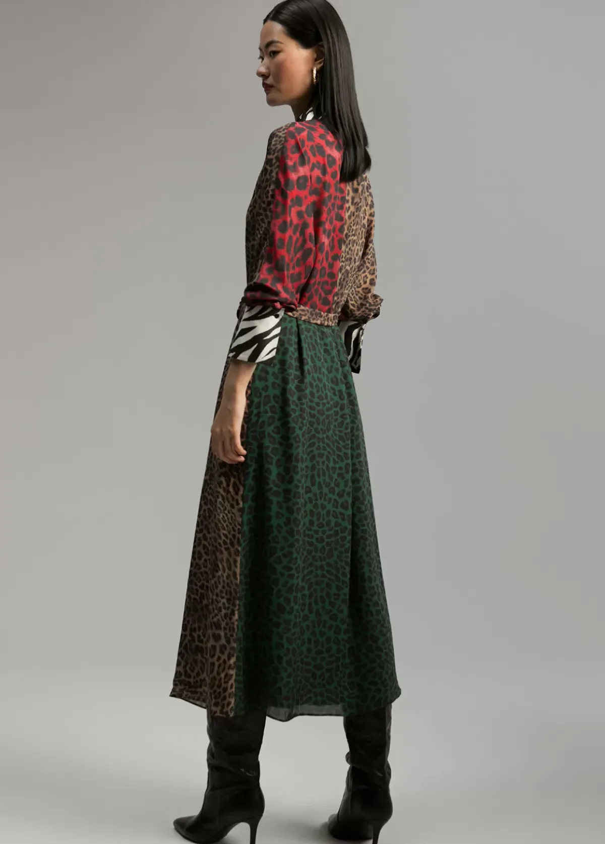 Best Vestido animal print combinado Animal Print|Vestidos Y Faldas