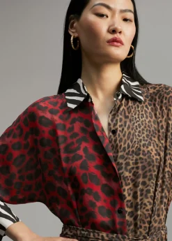 Best Vestido animal print combinado Animal Print|Vestidos Y Faldas