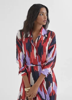 Vestido camisero largo y multicolor Vestidos Y Faldas