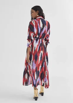 Vestido camisero largo y multicolor Vestidos Y Faldas