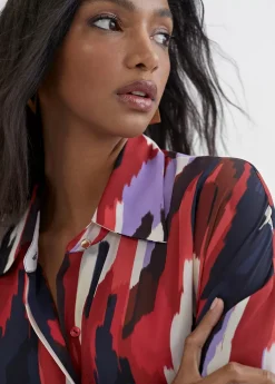 Vestido camisero largo y multicolor Vestidos Y Faldas