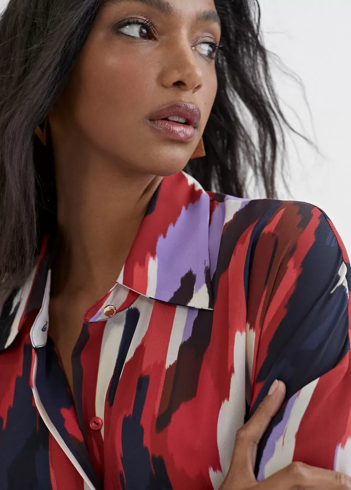 Vestido camisero largo y multicolor Vestidos Y Faldas