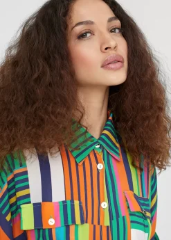 Online Vestido camisero multicolor Vestidos Y Faldas|Americanas Y Blazers