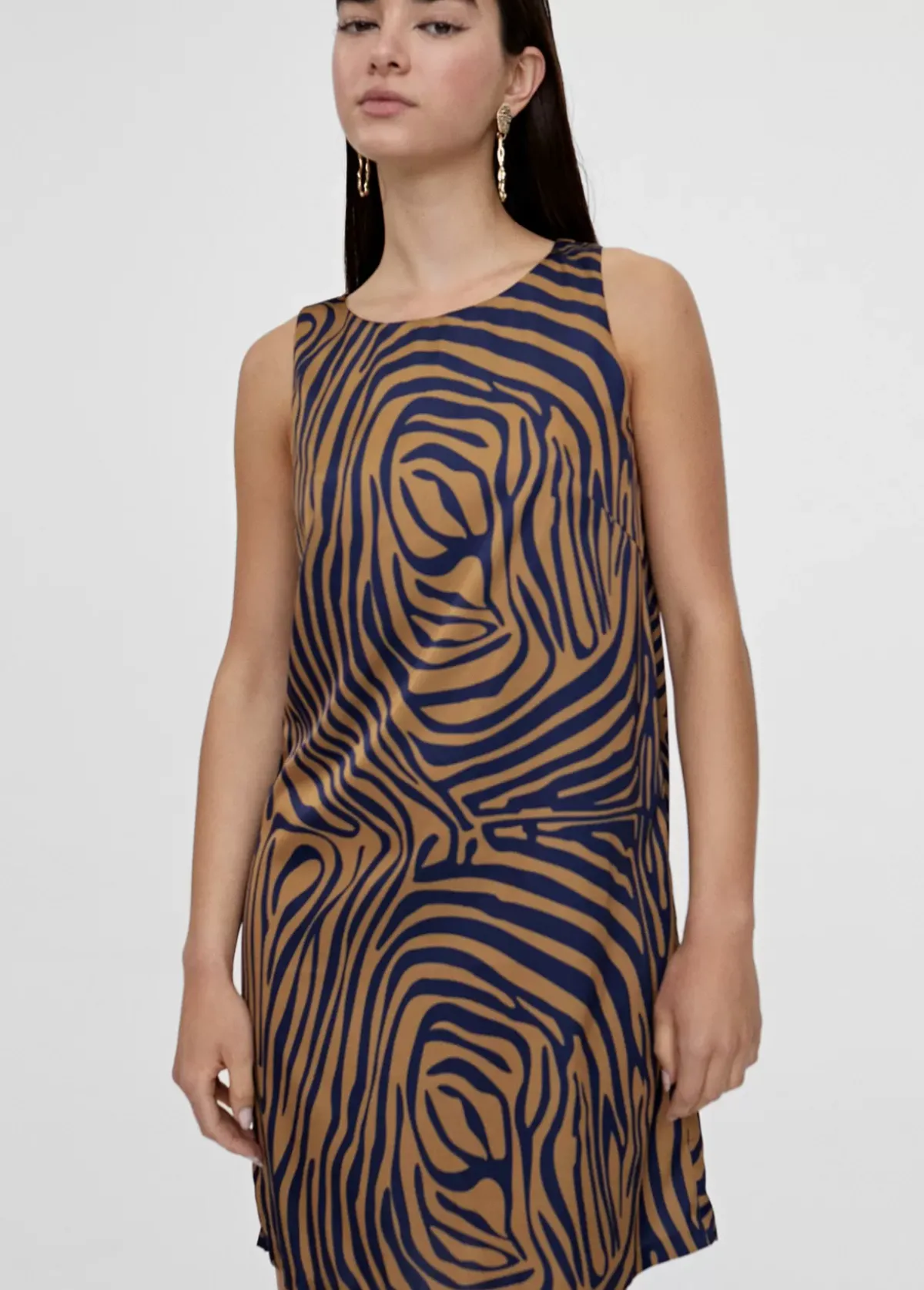 Best Vestido corto animal print cebra Camisetas Y Tops|Vestidos Y Faldas