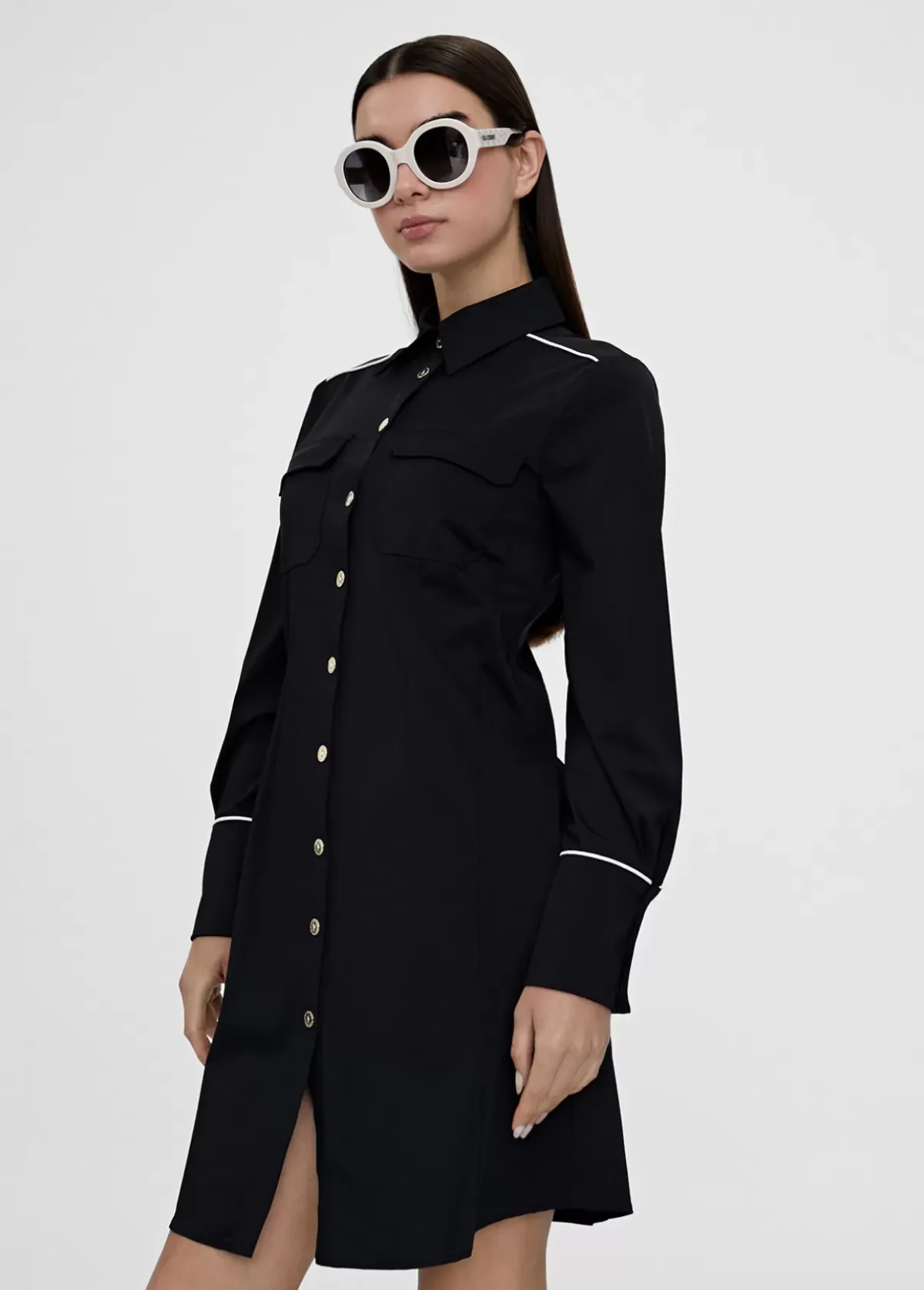 Hot Vestido corto camisero ceñido Vestidos Y Faldas