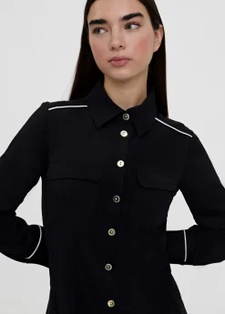 Hot Vestido corto camisero ceñido Vestidos Y Faldas