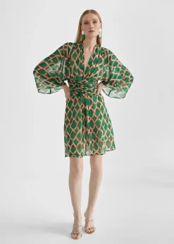 Hot Vestido corto fluido estampado Vestidos Y Faldas