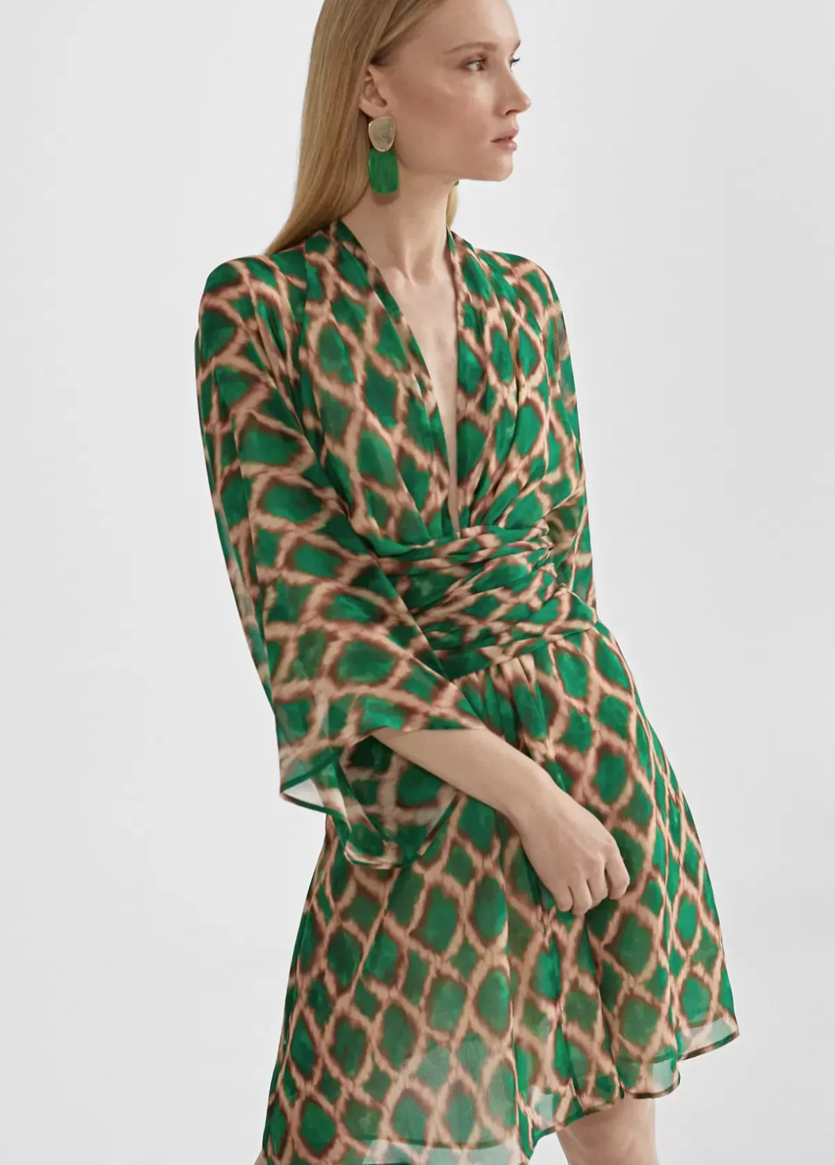 Hot Vestido corto fluido estampado Vestidos Y Faldas