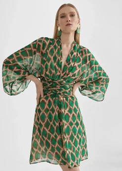 Hot Vestido corto fluido estampado Vestidos Y Faldas