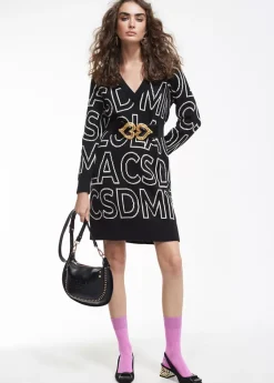 Discount Vestido de punto letras Punto|Vestidos Y Faldas