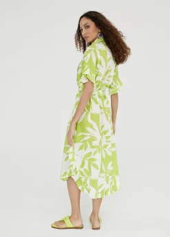 Hot Vestido de volantes estampado Vestidos Y Faldas|Baño