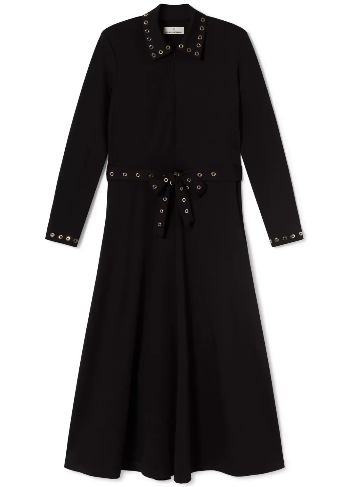 Hot Vestido detalle eyelets Vestidos Y Faldas