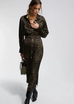 Online Vestido estampado animal print Animal Print|Vestidos Y Faldas