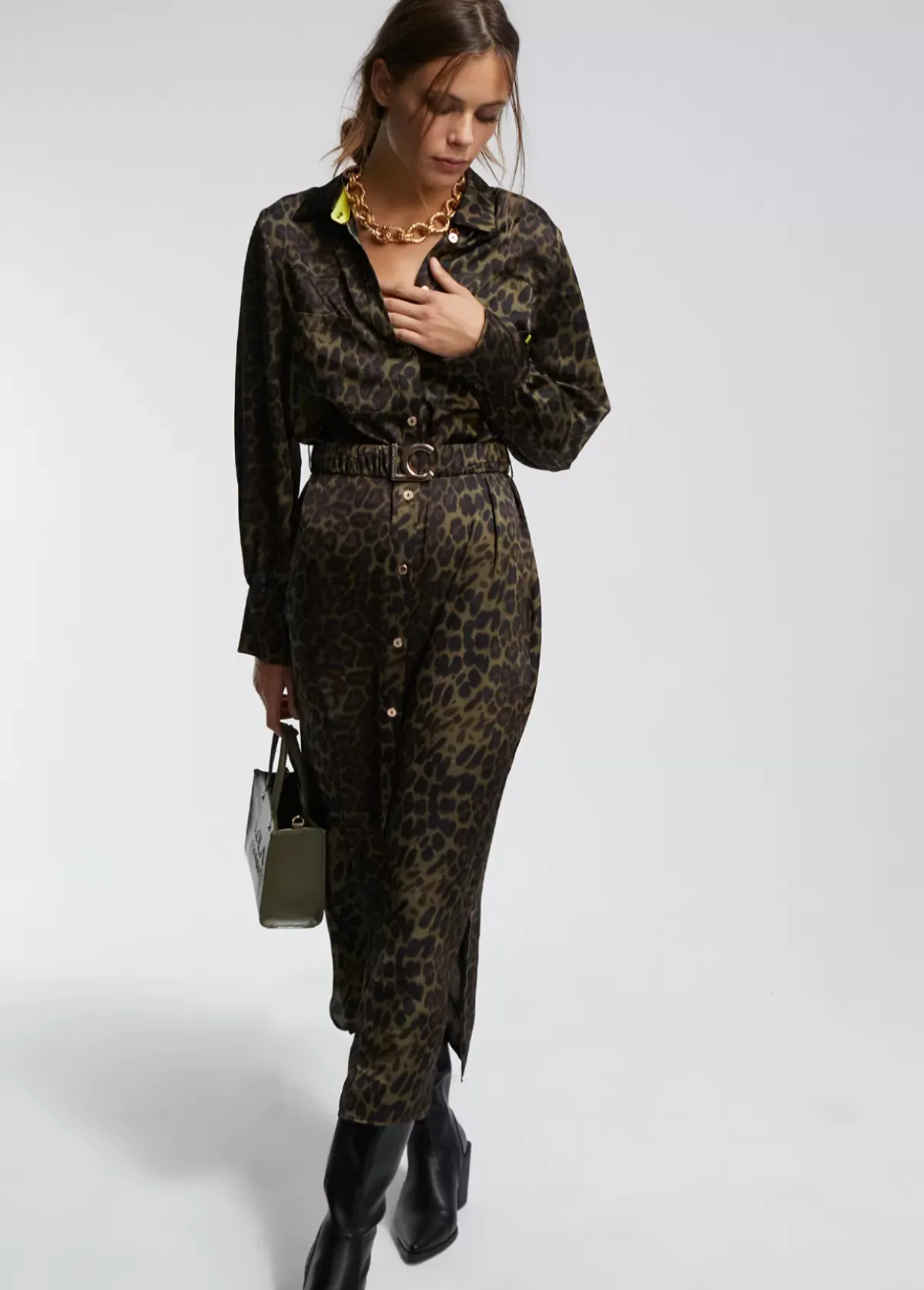 Online Vestido estampado animal print Animal Print|Vestidos Y Faldas