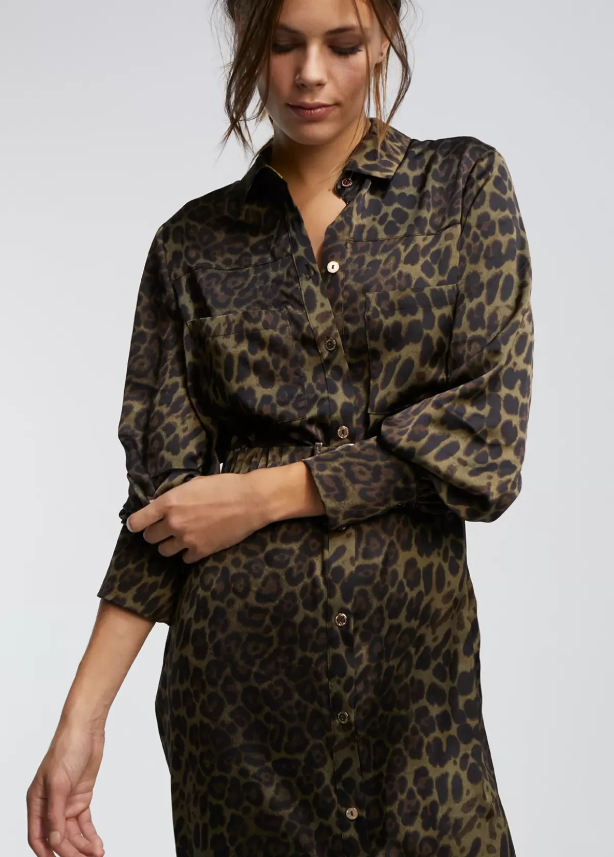 Online Vestido estampado animal print Animal Print|Vestidos Y Faldas