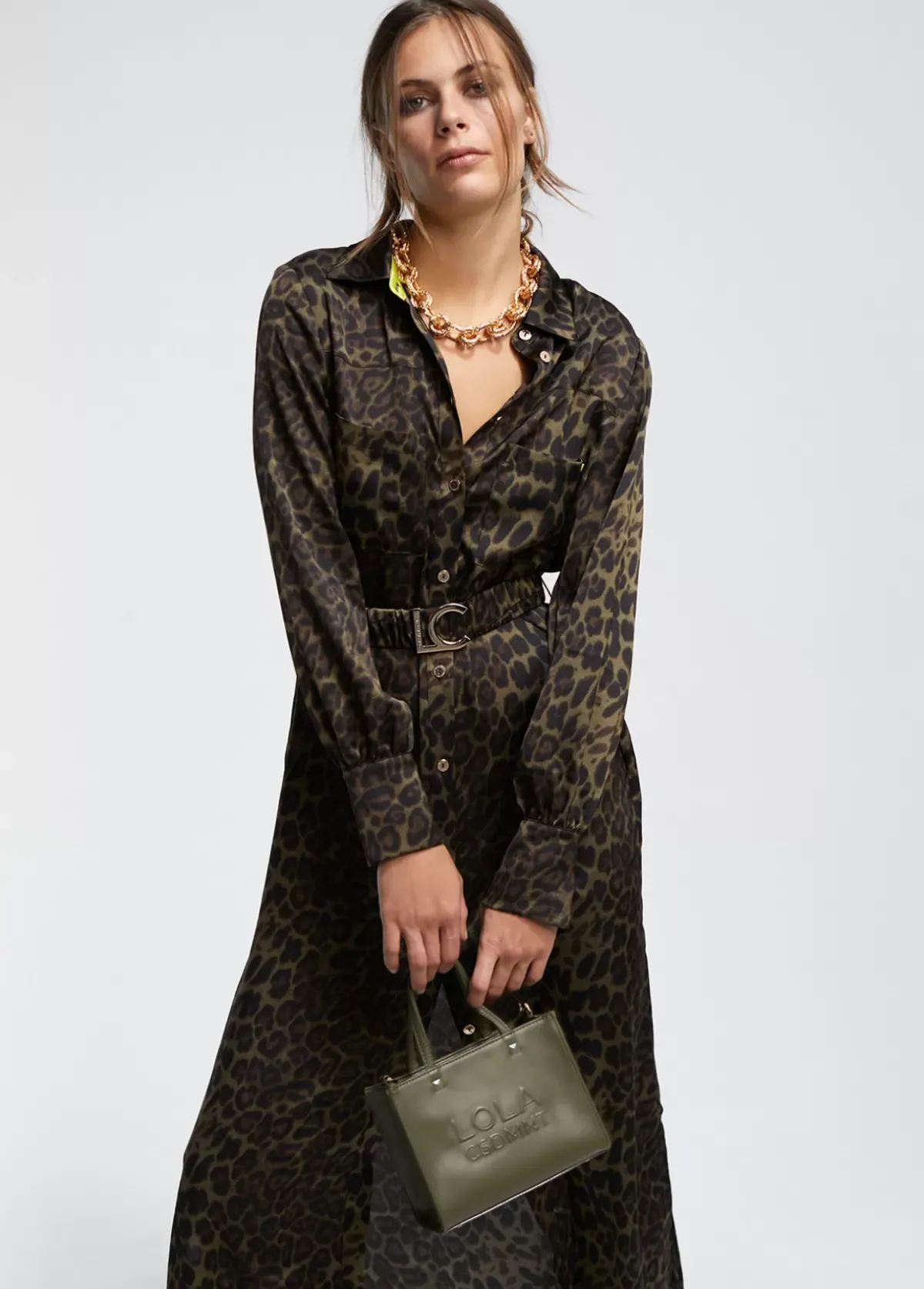 Online Vestido estampado animal print Animal Print|Vestidos Y Faldas