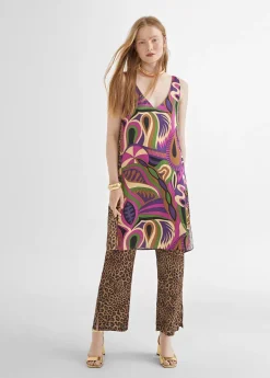 Sale Vestido estampado animal combinado Vestidos Y Faldas