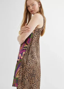 Sale Vestido estampado animal combinado Vestidos Y Faldas