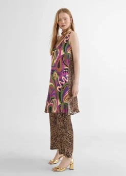 Sale Vestido estampado animal combinado Vestidos Y Faldas