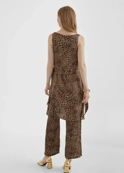 Sale Vestido estampado animal combinado Vestidos Y Faldas