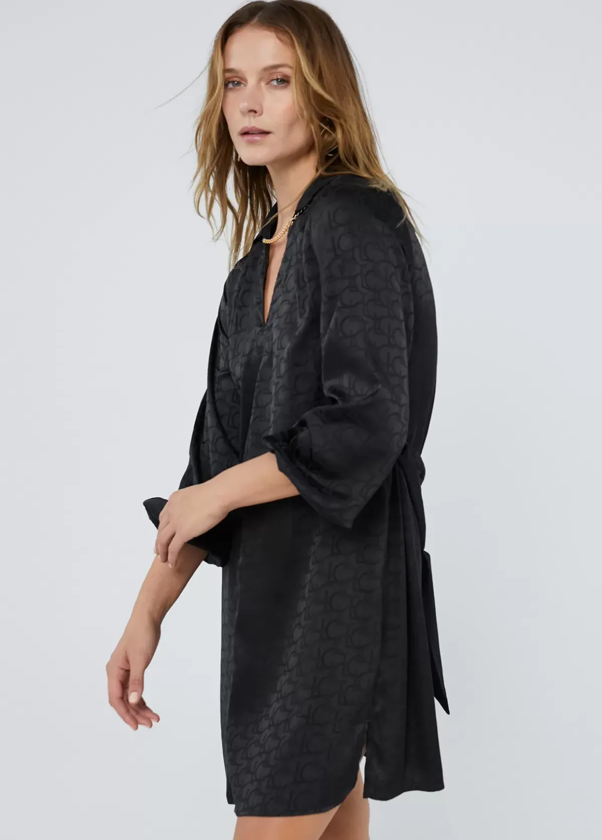 Hot Vestido estampado logo Vestidos Y Faldas