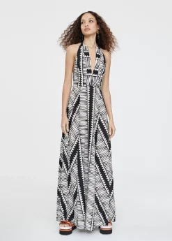 Best Vestido halter estampado étnico Baño