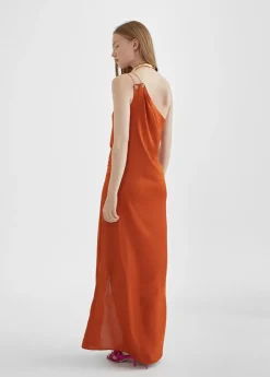 Online Vestido largo asimétrico Vestidos Y Faldas