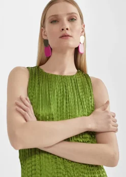 Online Vestido largo efecto plisado Vestidos Y Faldas