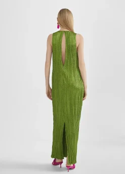 Online Vestido largo efecto plisado Vestidos Y Faldas